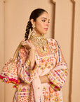Powder Pink Mayur Sharara Set
