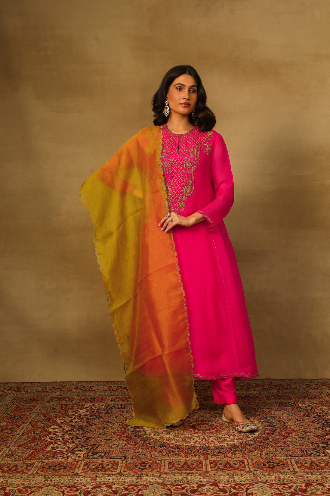 Fuchsia Kurta set