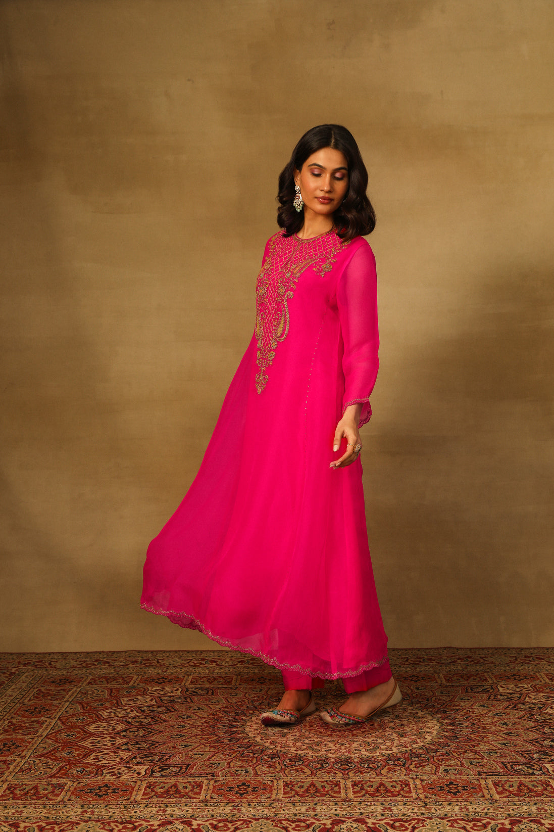 Fuchsia Kurta set