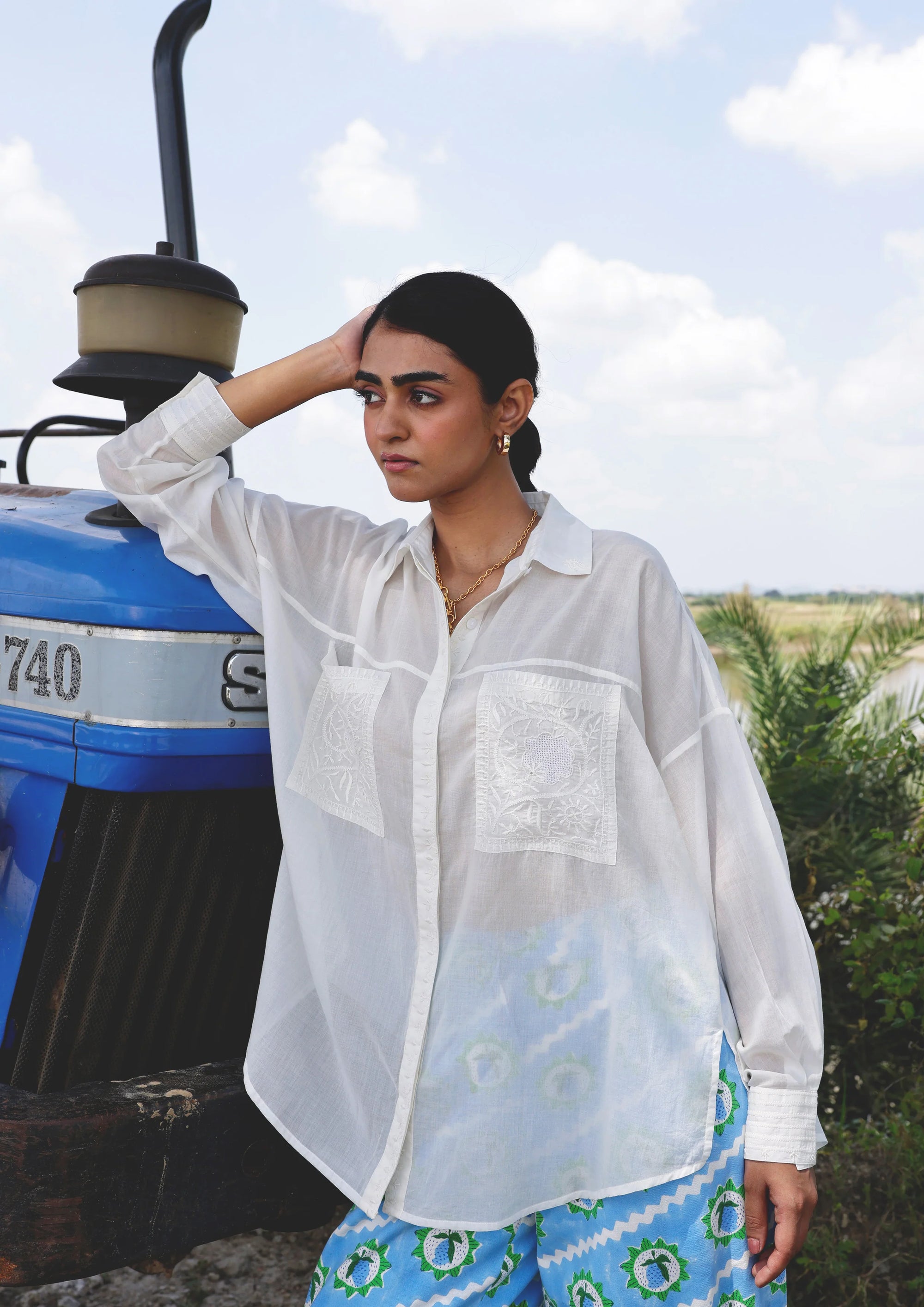 Jaigarh Chikankari Shirt