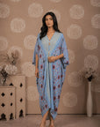 Sky Blue Patola Kaftan
