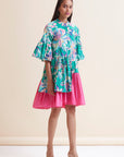 Natalie Dress - Green Floral