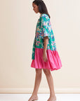 Natalie Dress - Green Floral
