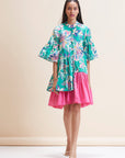 Natalie Dress - Green Floral