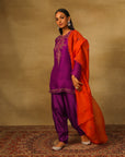 Purple Kurta Set