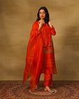 Red Kurta Set