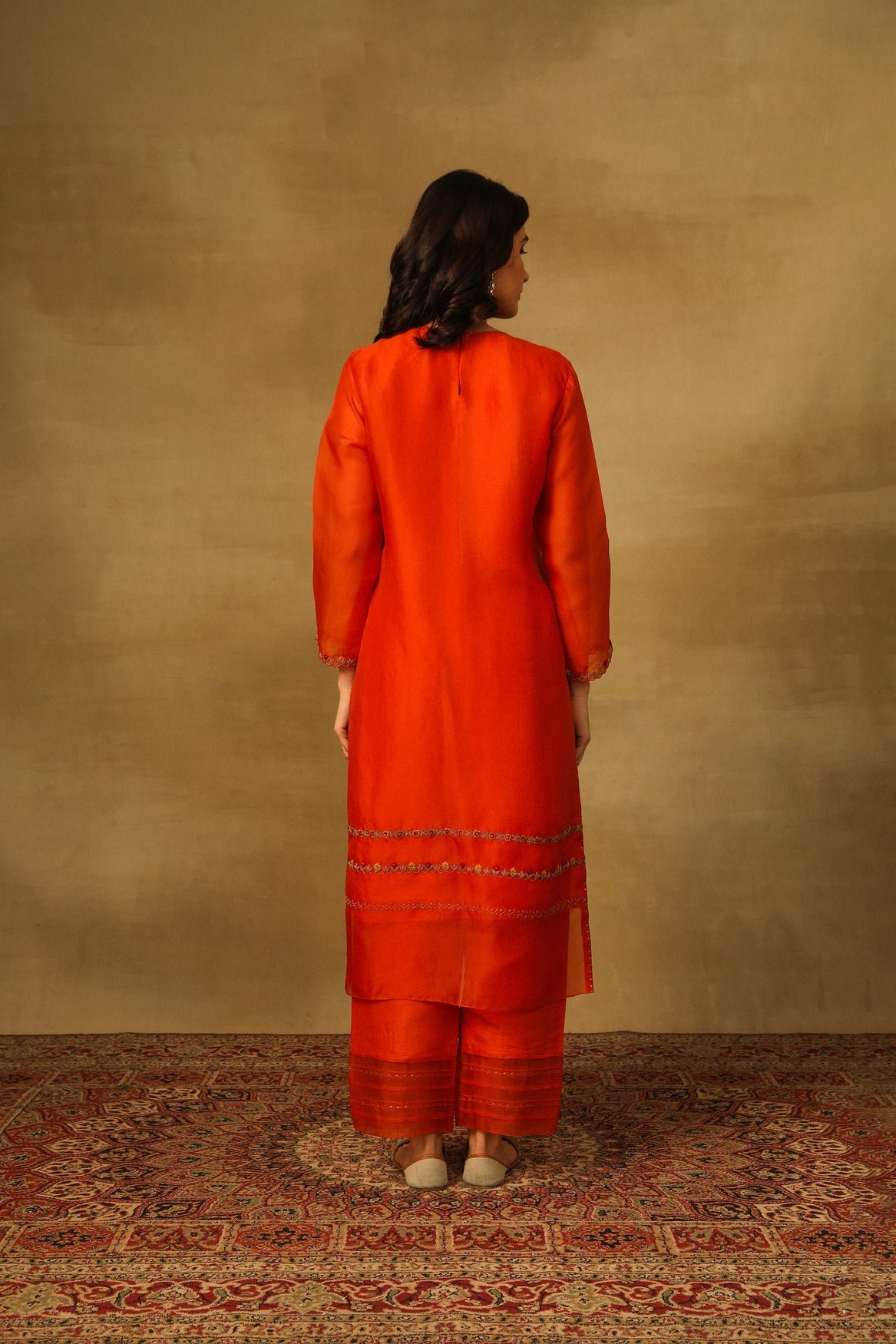 Red Kurta Set