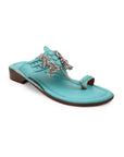 Mayoor Turquoise (Kolhapuri)
