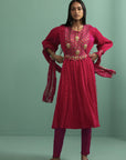 Trishika Fushia (Kurta Set)