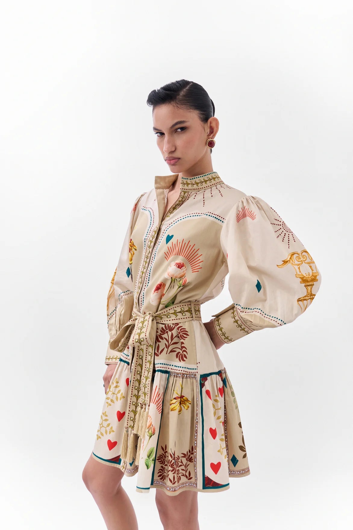 Celia Mini Dress In Postcards &amp; Petal Print