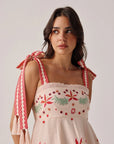 Nora Midi Dress - Peach