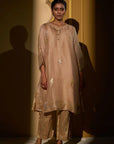 Parinda Kurta Set In Beige