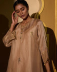 Parinda Kurta Set In Beige