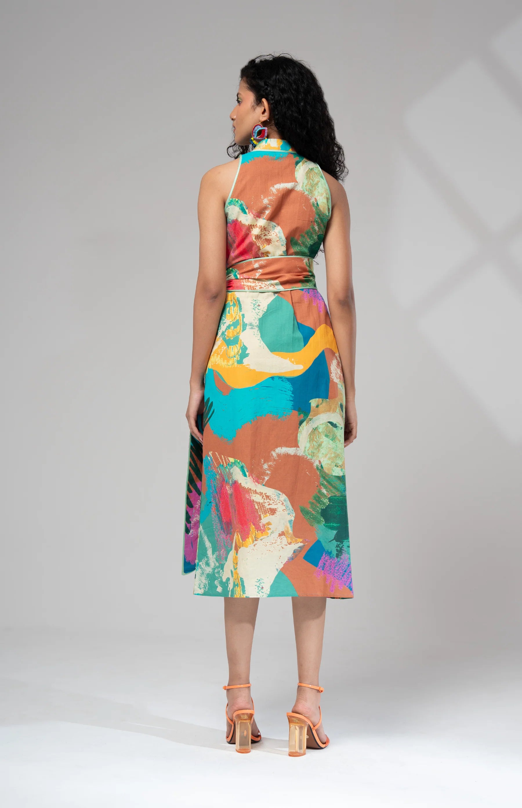 Tie Dye Halter Dress