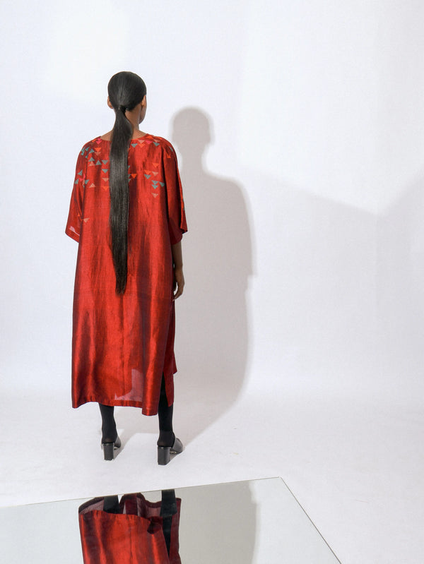 Stardust Ruby V-Neck Kaftan