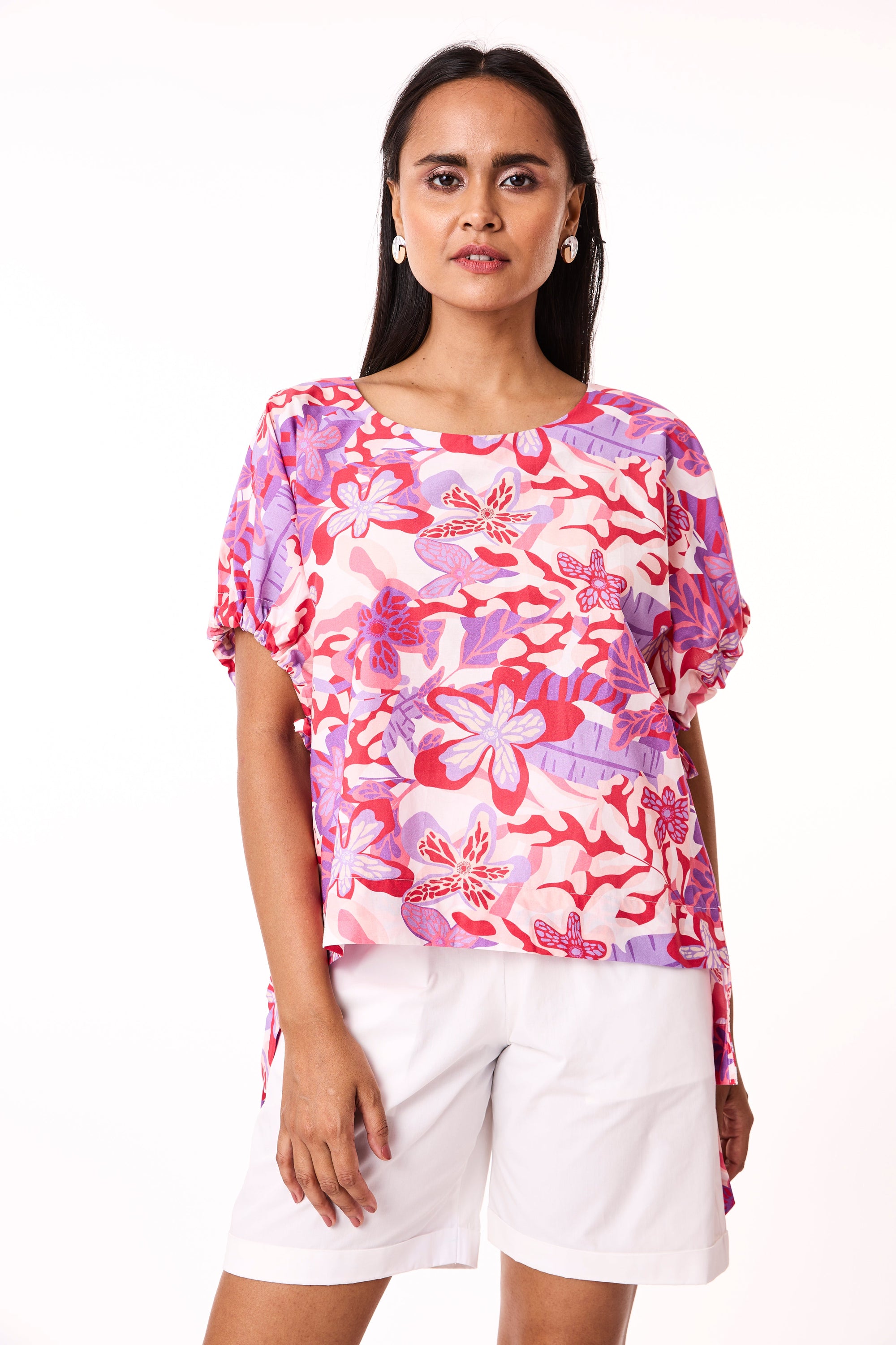 Vega Top - Green Floral