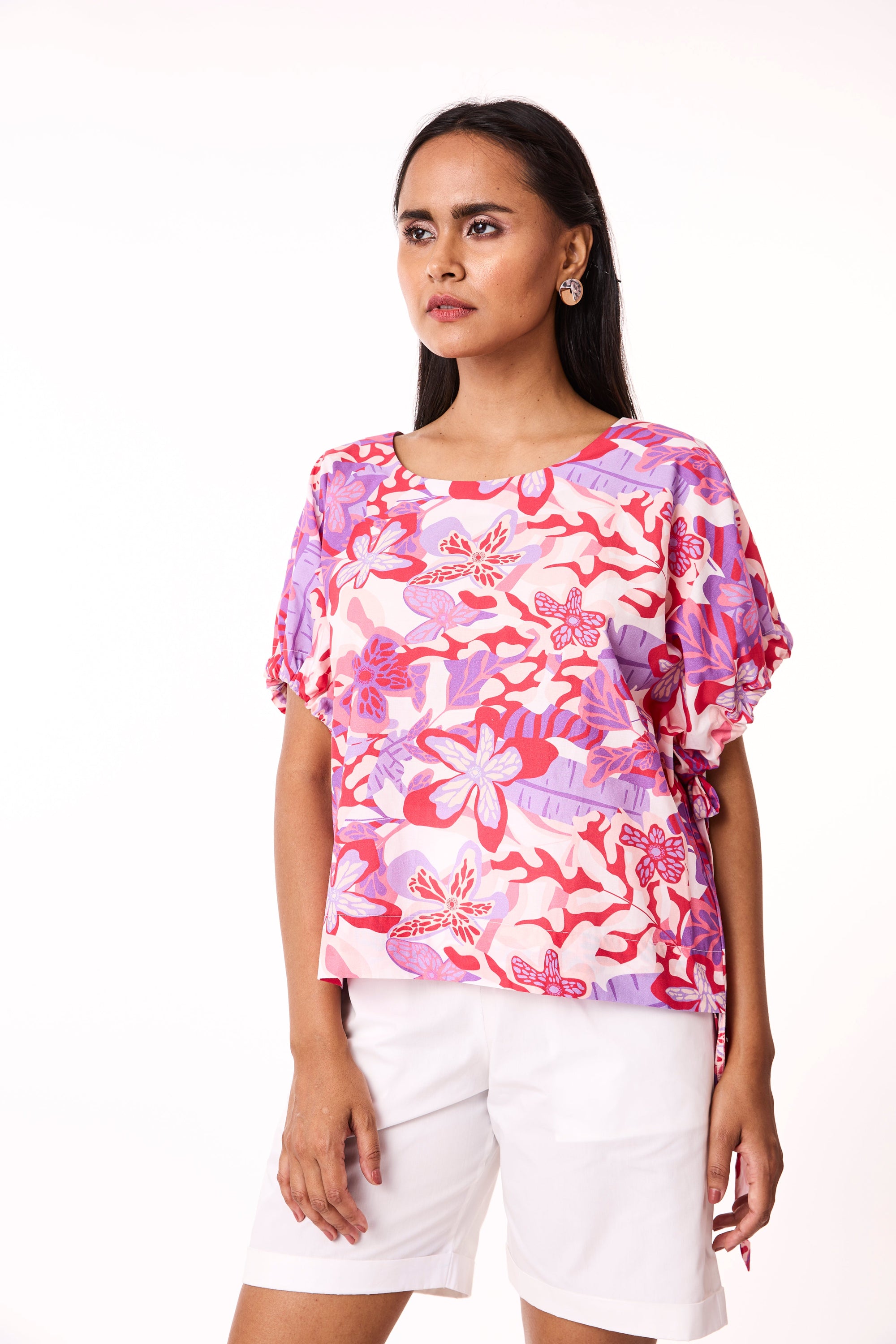 Vega Top - Green Floral