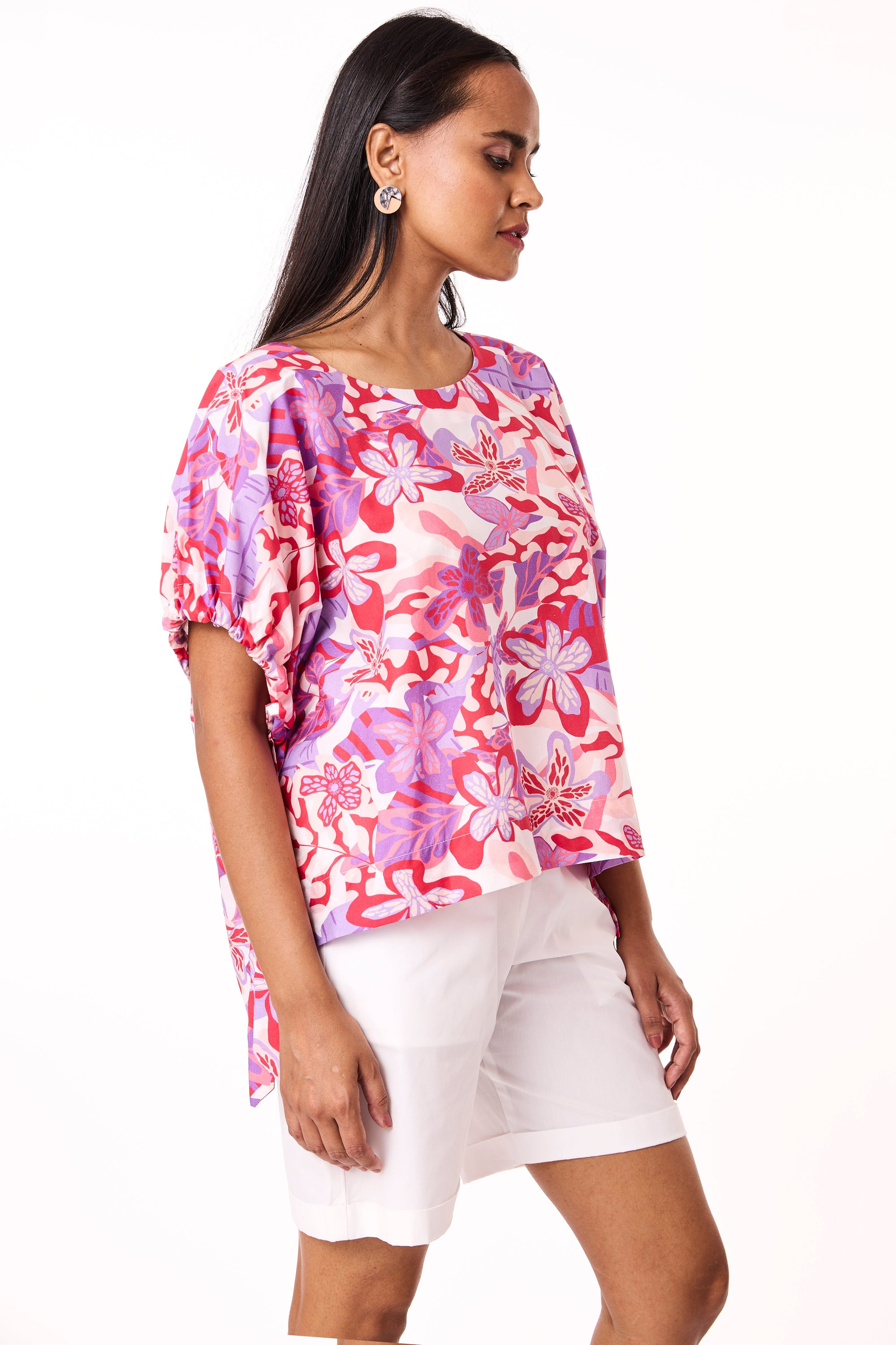 Vega Top - Green Floral