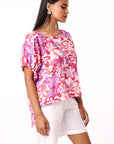 Vega Top - Green Floral
