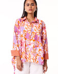 Eva Shirt - Orange Tropical