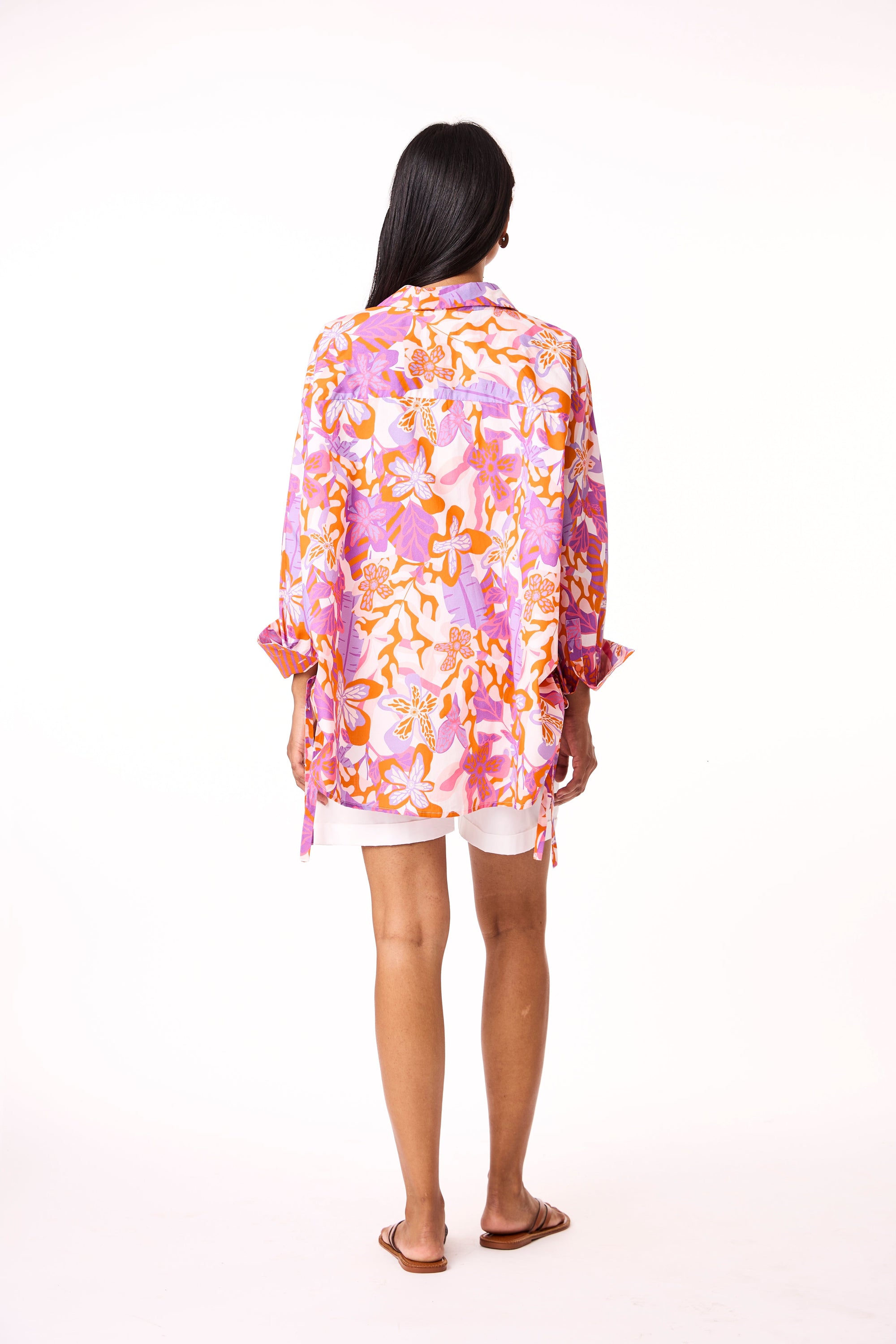 Eva Shirt - Orange Tropical