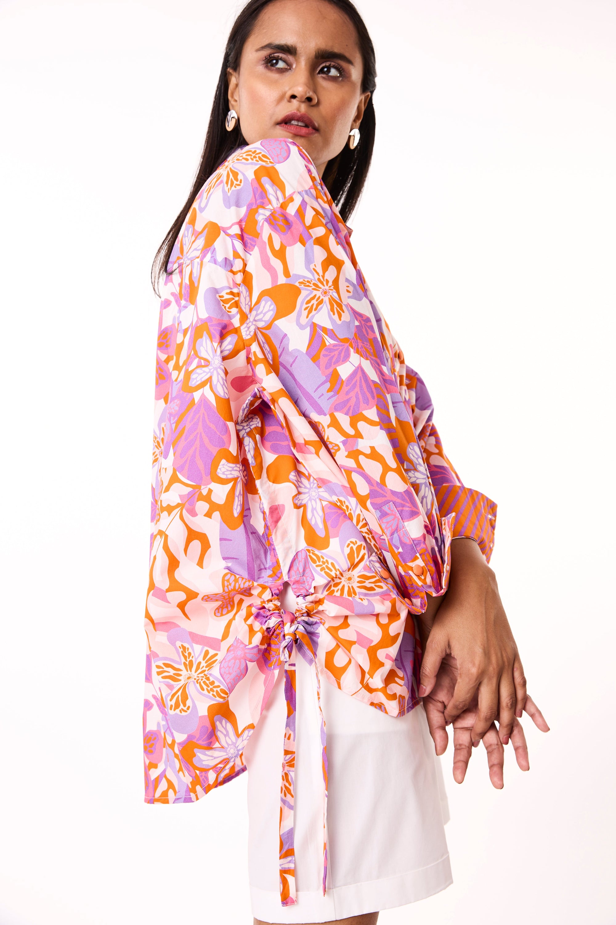 Eva Shirt - Green Floral
