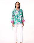 Eva Shirt - Green Floral