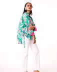 Eva Shirt - Green Floral