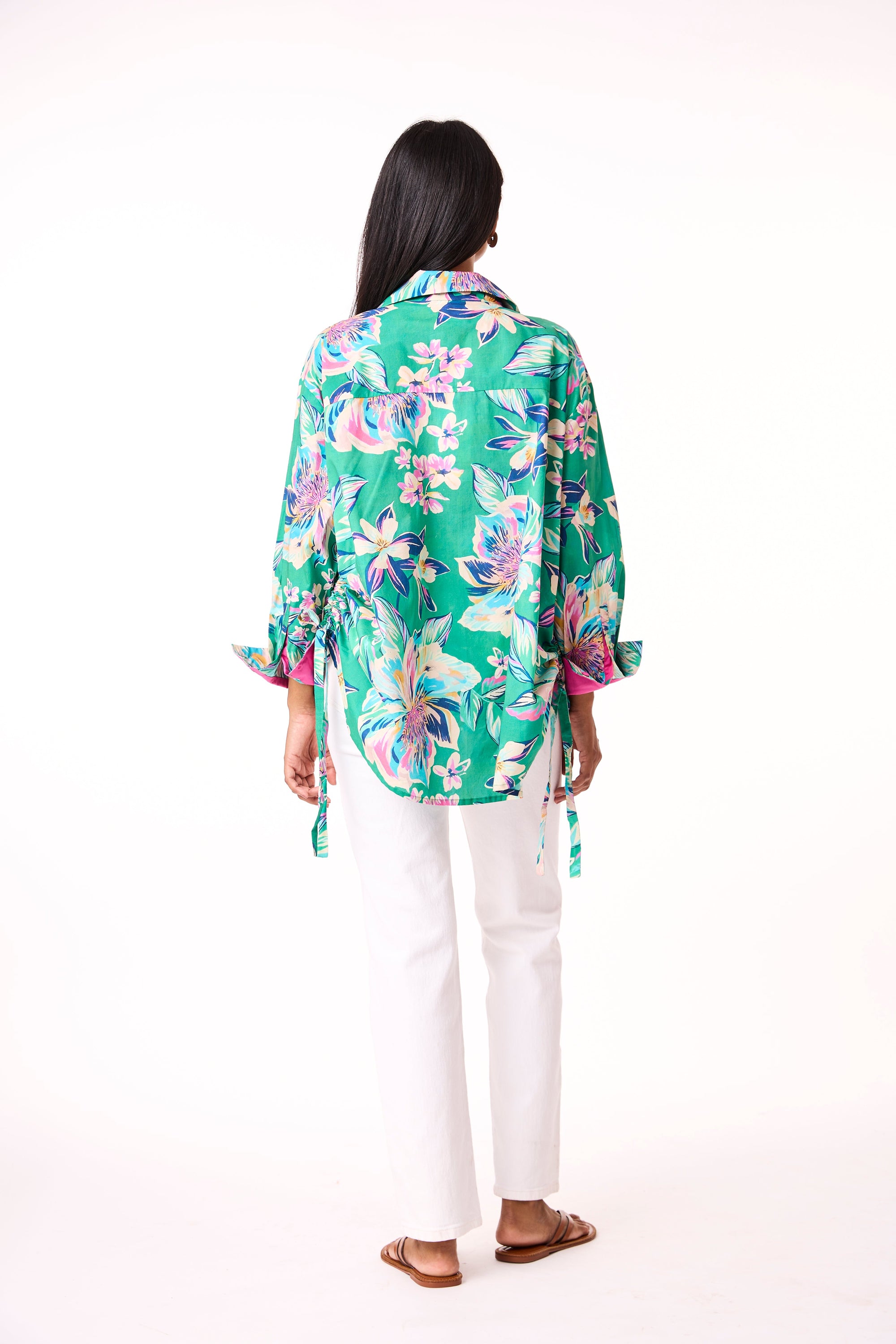 Eva Shirt - Green Floral