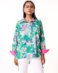 Eva Shirt - Green Floral