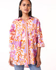 Lexy Shirt - Orange Tropical