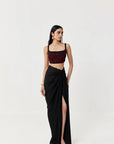 Wild Lily Cape Set Black & Red