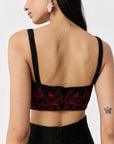 Wild Lily Cape Set Black & Red