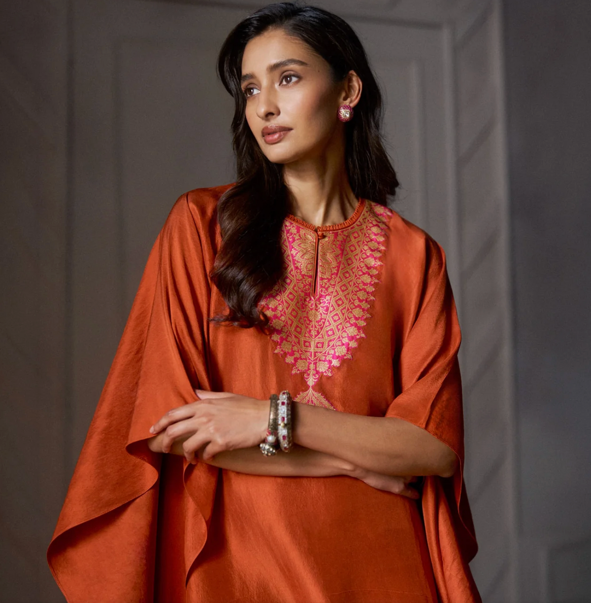 Banaras Patch Kaftan