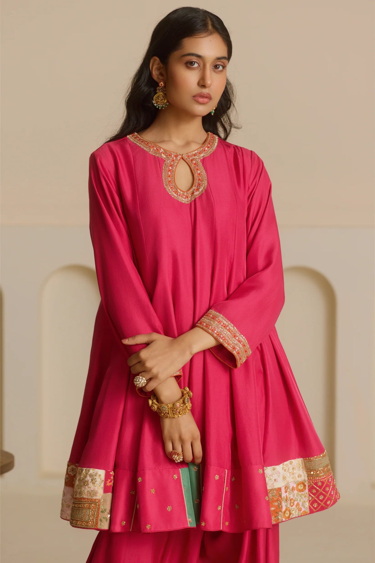 Fuchsia Kurta Set