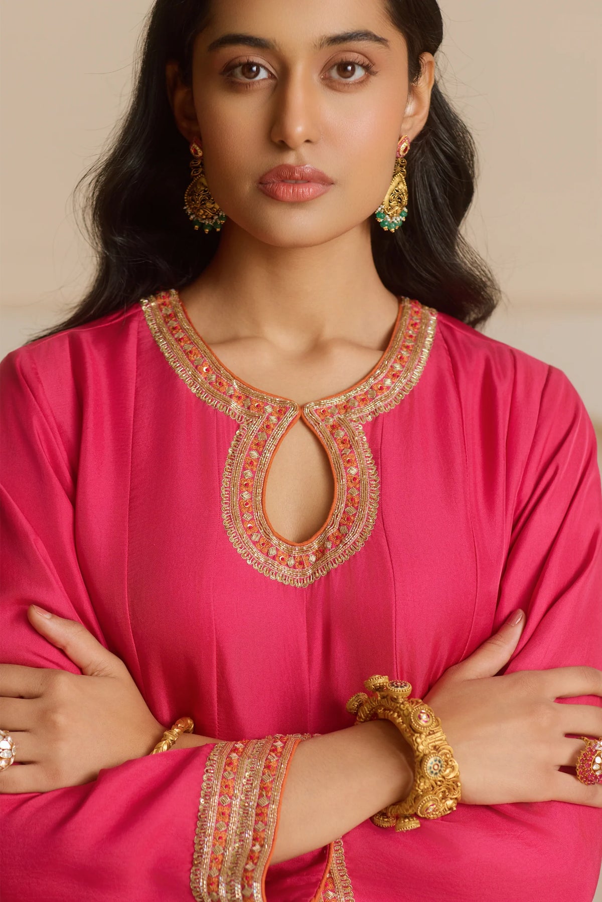 Fuchsia Kurta Set