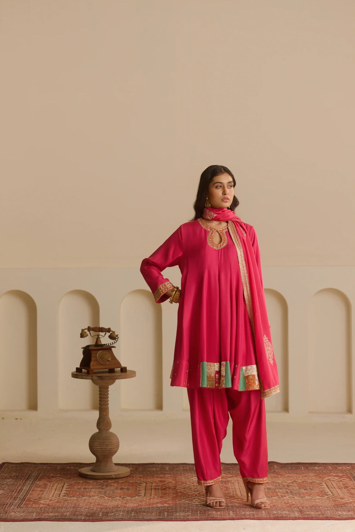 Fuchsia Kurta Set