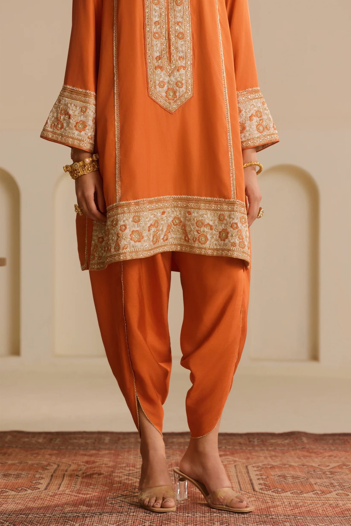 Rust Kurta Set