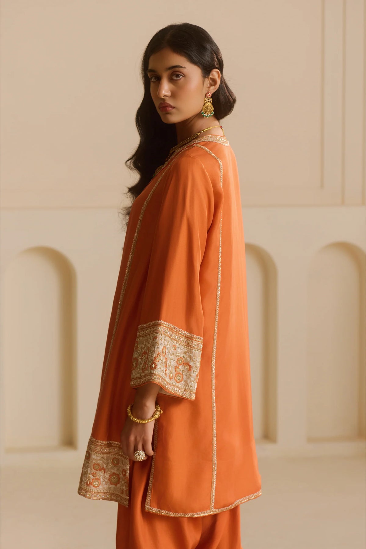 Rust Kurta Set