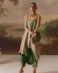 Forest Green Strappy Kurta Set