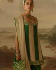 Forest Green Strappy Kurta Set