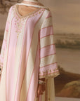 Powder Pink Panelled Kurta Set