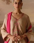 Mushroom Beige Kurta Set