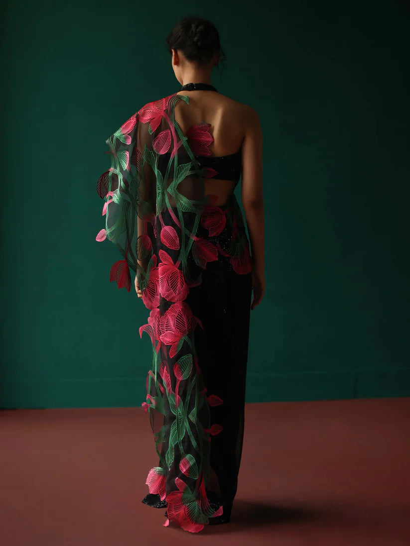 Tulip Seq. saree + blouse
