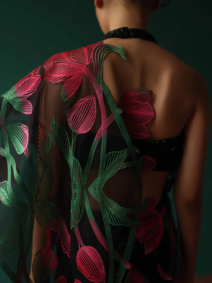 Tulip Seq. saree + blouse