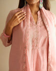 Blush Sequins Kurta Set