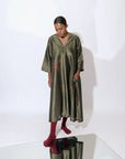 Stardust Greige Choga Neck Dress