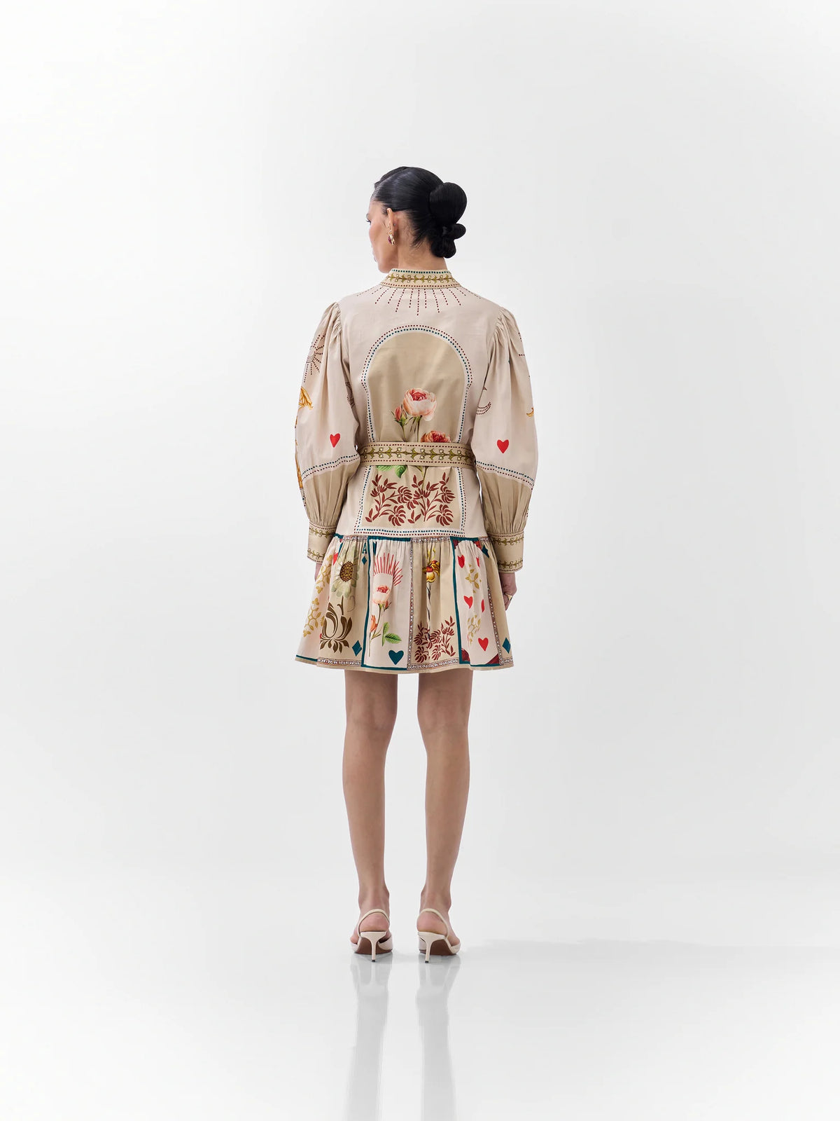 Celia Mini Dress In Postcards &amp; Petal Print