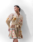 Celia Mini Dress In Postcards & Petal Print