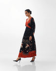 Aura Maxi Dress In Nocturnal Jungle
